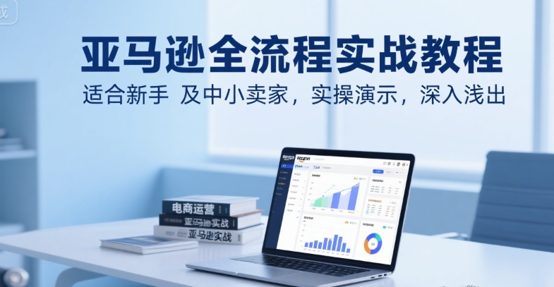 亚马逊全流程实战教程，适合新手及中小卖家，实操演示，深入浅出-藏宝阁