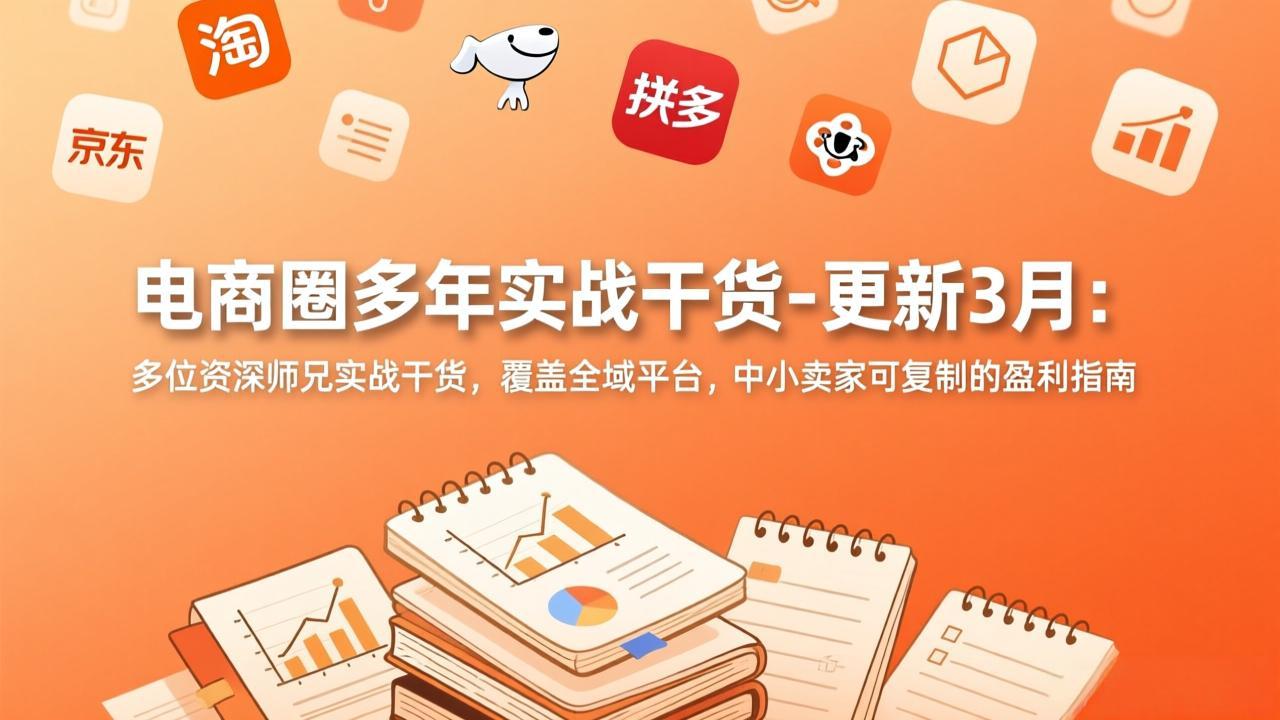 电商圈多年实战干货-更新3月：多位资深师兄实战干货，覆盖全域平台，中小卖家可复制的盈利指南-藏宝阁