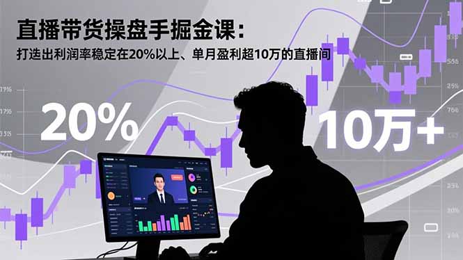 直播带货操盘手掘金课：打造出利润率稳定在20%以上、单月盈利超10万的直播间-藏宝阁