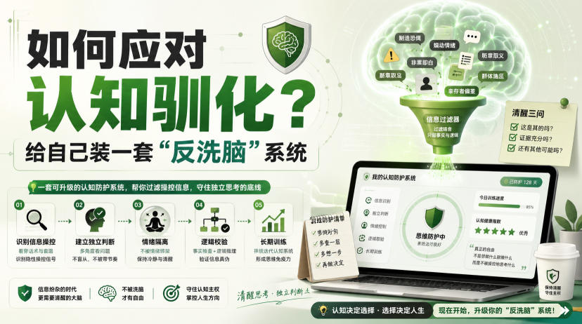 付费文章：如何应对认知驯化？给自己装一套“反洗脑”系统-藏宝阁