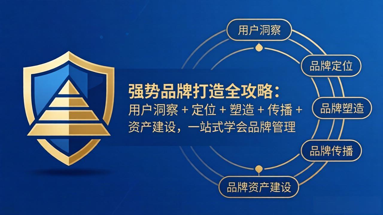 强势品牌打造全攻略：用户洞察 + 定位 + 塑造 + 传播 + 资产建设，一站式学会品牌管理-藏宝阁