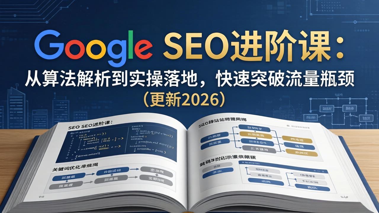 Google SEO进阶课：从算法解析到实操落地，快速突破流量瓶颈(更新2026-藏宝阁