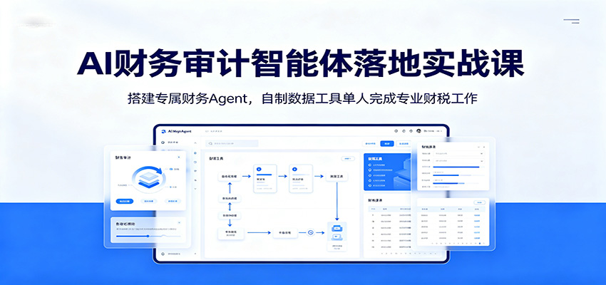 AI财务审计智能体落地实战课：搭建专属财务Agent，自制数据工具单人完成专业财税工作-藏宝阁