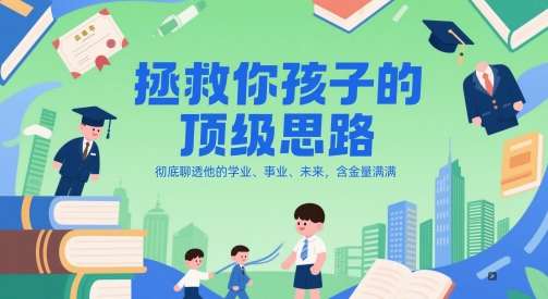 付费文章：拯救你孩子的顶级思路，彻底聊透他的学业、事业、未来，含金量满满-藏宝阁