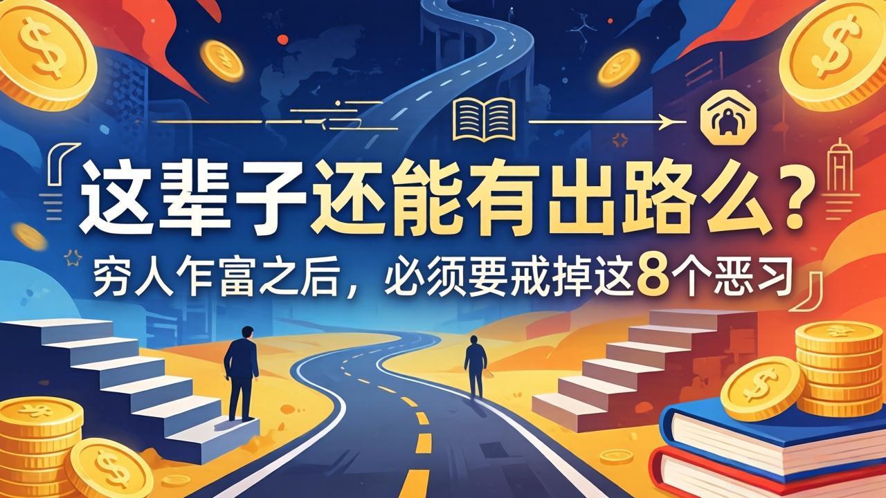 关于人生两篇付费文章【这辈子还能有出路么？】【穷人乍富之后，必须要戒掉这8个恶习】-藏宝阁