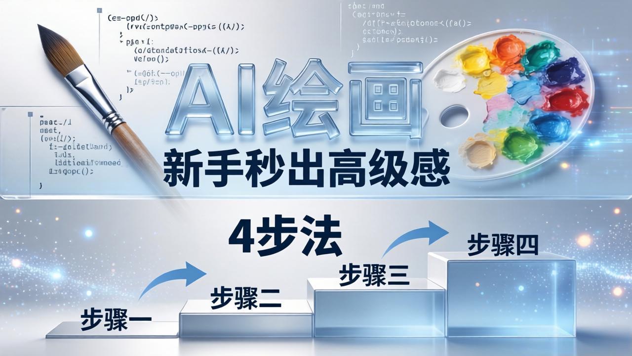 AI绘画入门别再硬磕了！即梦4步法：万能提示词公式+BRTR框架，新手秒出高级感-藏宝阁
