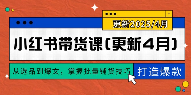 小红书带货课(更新4月-藏宝阁