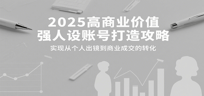 2025高商业价值强人设账号打造攻略，实现从个人出镜到商业成交的转化-藏宝阁