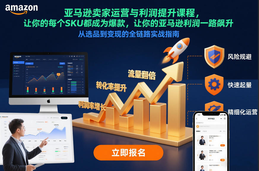 亚马逊卖家运营与利润提升课程，让你的每个SKU都成为爆款，让你的亚马逊利润一路飙升(更新12月)-藏宝阁