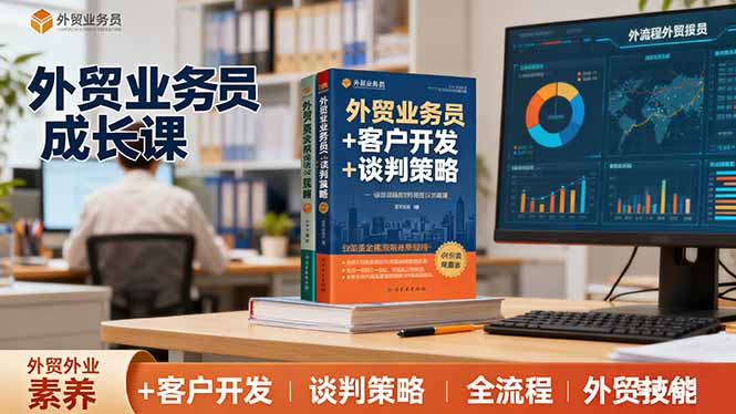 外贸业务员成长课：职业素养+客户开发+谈判策略、掌握全流程外贸技能-藏宝阁