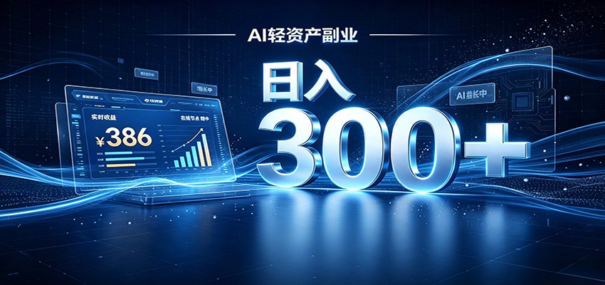 2026 AI轻资产风口，Token中转站小白可入局，日入300+-藏宝阁