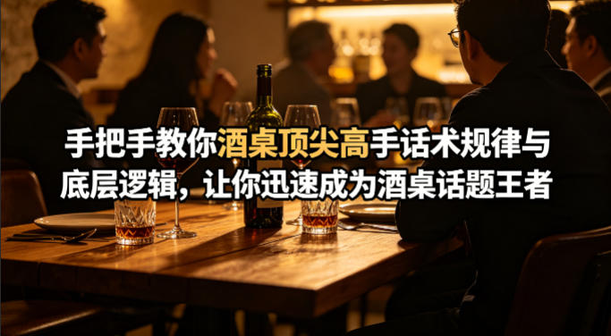 付费文章：手把手教你酒桌顶尖高手话术规律与底层逻辑，让你迅速成为酒桌话题王者(二十年全网独家经验分享)-藏宝阁
