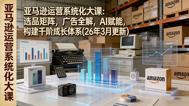 亚马逊运营系统化大课：选品矩阵，广告全解，AI赋能，构建千阶成长体系(26年3月更新-藏宝阁