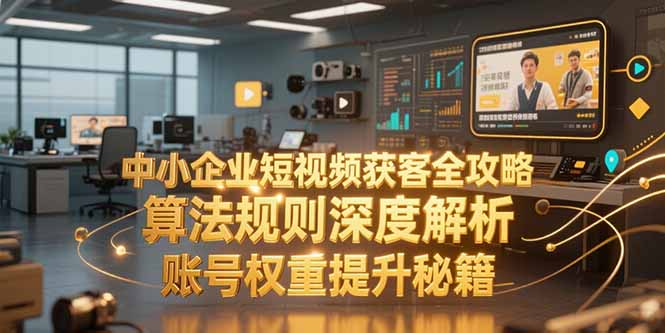 中小企业短视频获客全攻略，算法规则深度解析，账号权重提升秘籍-藏宝阁