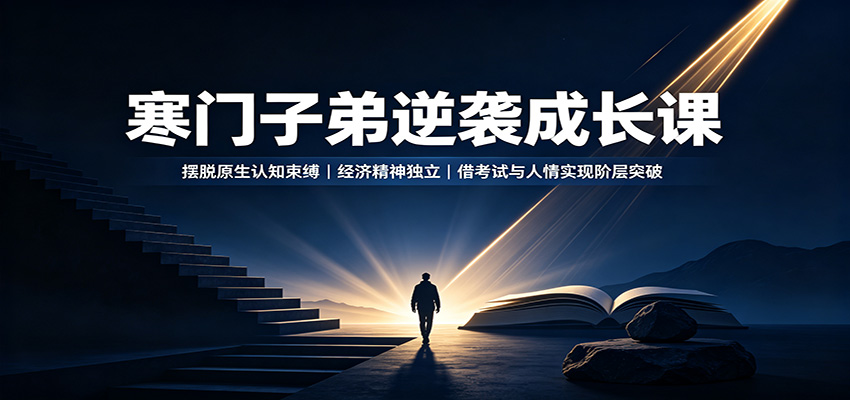寒门子弟逆袭成长课：摆脱原生认知束缚，经济精神独立，借考试与人情实现阶层突破-藏宝阁