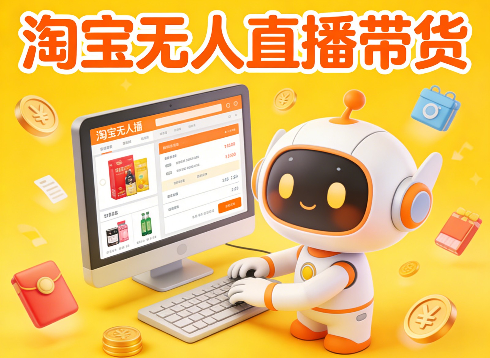 淘宝无人直播带货，24小时自动卖货，月佣金1W+，不违规不封号，不用露脸-藏宝阁