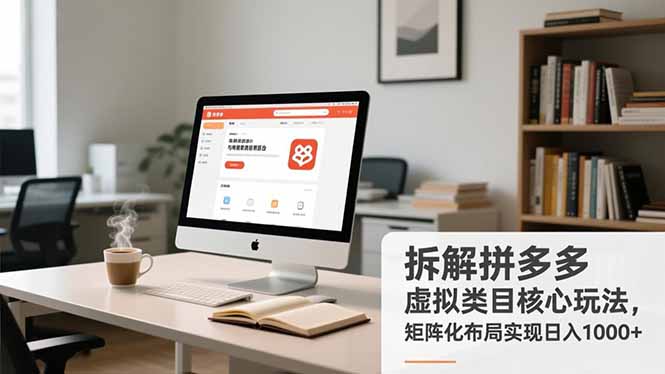 拆解拼多多虚拟类目核心玩法，矩阵化布局实现日入1000+-藏宝阁