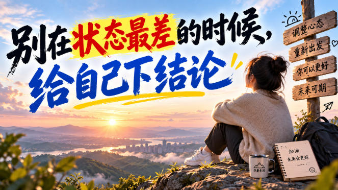 某公众号付费文章：别在状态最差的时候，给自己下结论-藏宝阁