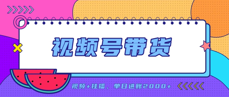日入2000+的副业，视频号带货，一部手机改写人生篇章，无需投资-藏宝阁