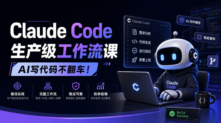 Claude Code生产级工作流课，AI写代码不翻车！【原创双语字幕】-藏宝阁