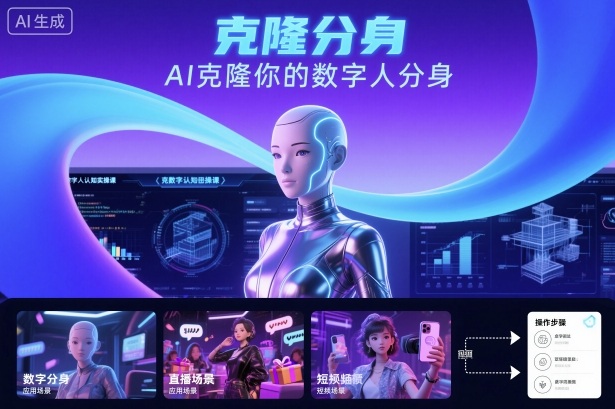 AI数字人认知实操课，克隆你的数字人分身-藏宝阁