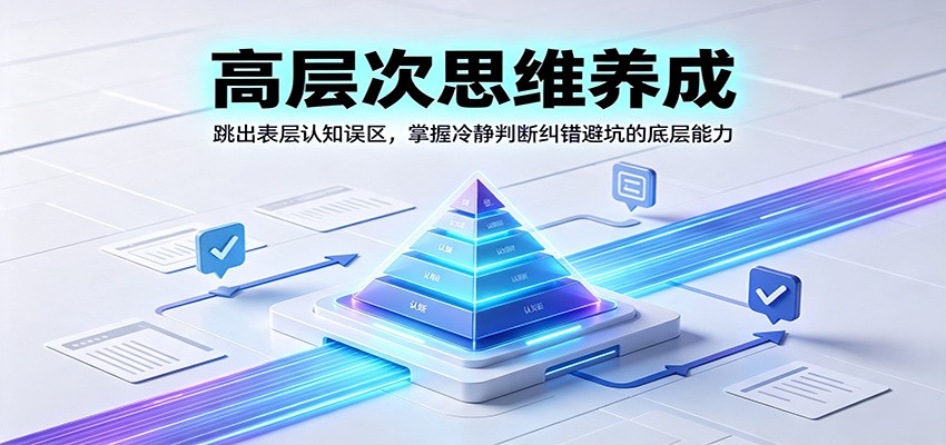 高层次思维养成:跳出表层认知误区,掌握冷静判断纠错避坑的底层能力-藏宝阁