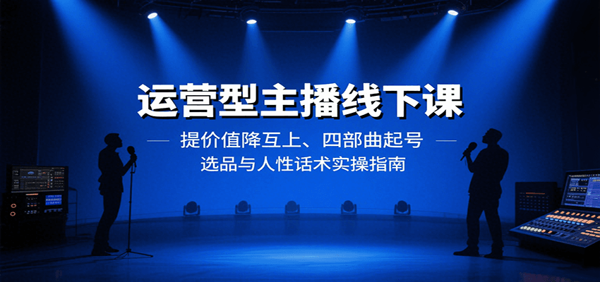 运营型主播线下课：提价值降互上、四部曲起号、选品与人性话术实操指南-藏宝阁
