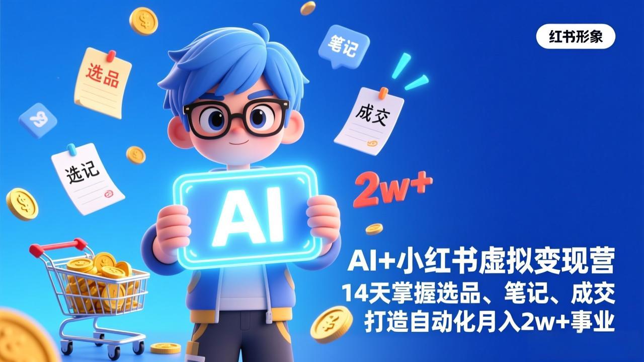 AI+小红书虚拟变现营(完结-藏宝阁