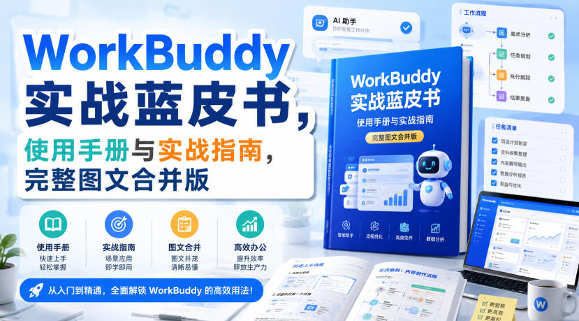 WorkBuddy实战蓝皮书，使用手册与实战指南，完整图文合并版-藏宝阁