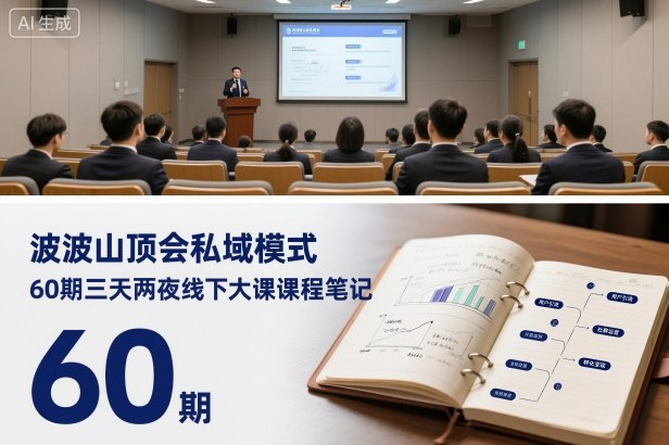 波波山顶会私域模式60期三天两夜线下大课课程笔记(文档)-藏宝阁