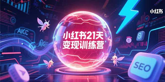 小红书21天变现训练营，AIGC工具高效应用，SEO优化核心技巧-藏宝阁