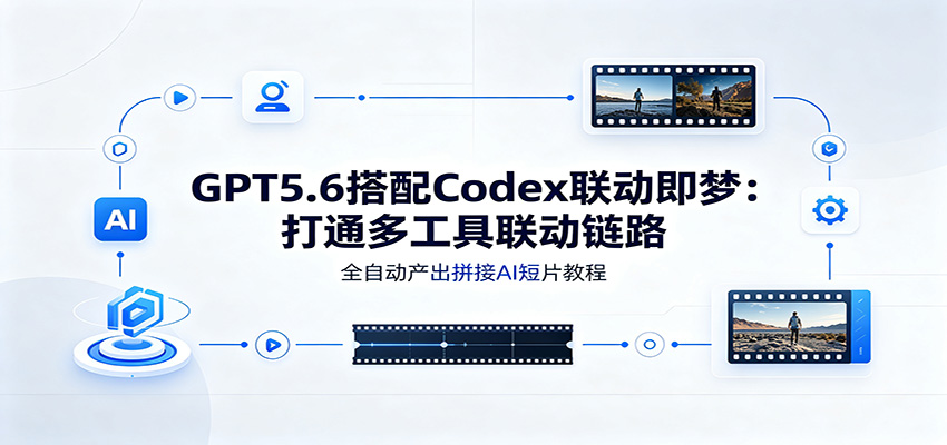 GPT5.6搭配Codex联动即梦：打通多工具联动链路，全自动产出拼接AI短片教程-藏宝阁