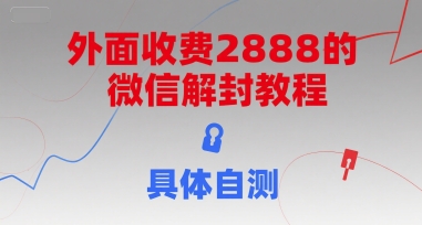 外面收费2888的微信解封教程，具体自测-藏宝阁